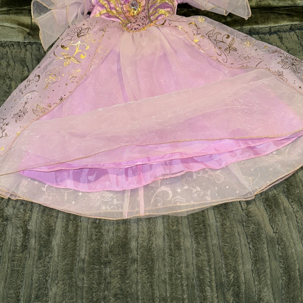 Rapunzel dress, including headband/crown - Picture 5 of 10